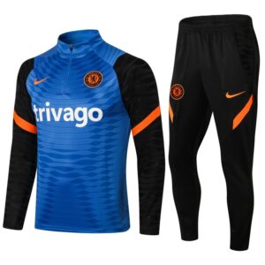 Chelsea 2021-22 Half-Zip Tracksuit Blue