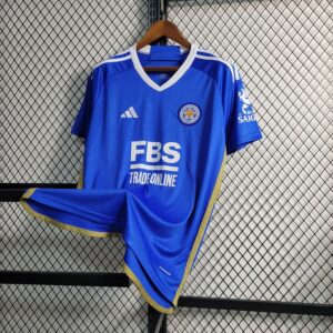 Camisola doméstica do Leicester City 2023/24