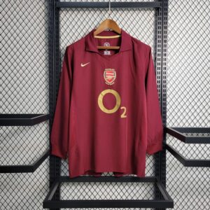 Camiseta retro de manga larga del Arsenal 2005/06