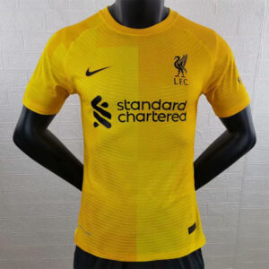 Liverpool 2021/22 Auswärtstorwart Spieler Version Trikot