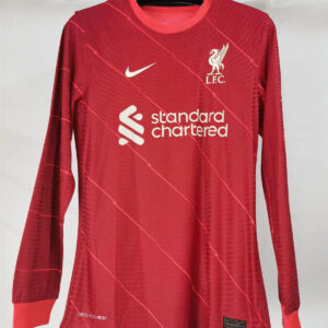 Liverpool 2021/22 Home Long Sleeves Player Version Jersey