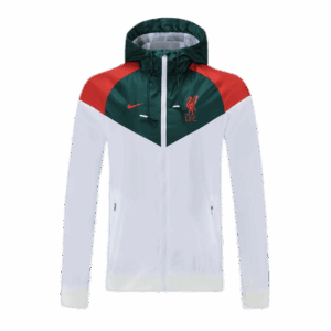 Liverpool 2022 Windbreaker Hoodie Jacket Cream&green