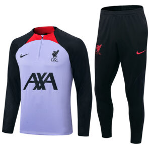 Tuta da ginnastica mezza zip Liverpool 2022-23 - Viola