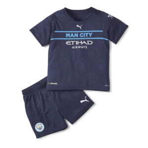 Manchester City 2021/22 Tercera Camiseta y Pantalón Kit Niños