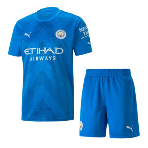 Manchester City 2022/23 Torwart Trikot und Shorts für Erwachsene