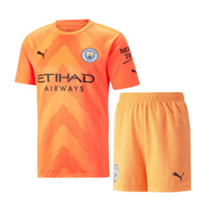 Manchester City 2022/23 Torwart Trikot und Shorts für Erwachsene