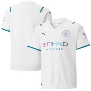 Maglia Manchester City Puma Youth 2021/22 Away Replica - Bianco