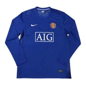 Terceira camisola de manga comprida retro do Manchester United 2008/2009