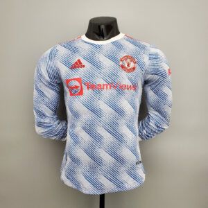 Manchester United 2021/22 Auswärts Lange Ärmel Spieler Version Trikot