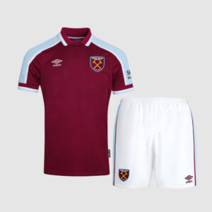 West Ham United 2021/22 Home Kinder Trikot und Shorts Kit