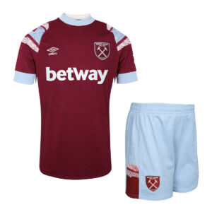 Camisola e calções de adulto para casa do West Ham United 2022/23