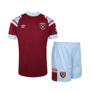 West Ham United 2022/23 Home Kinder Trikot und Shorts Kit