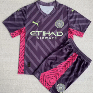 Manchester City 2023/24 Torwart Trikot und Shorts für Erwachsene