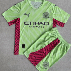 Manchester City 2023/24 Torwart Trikot und Shorts für Erwachsene