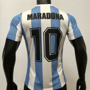 Camiseta Argentina 1986 Home 10 Maradona Versión Jugador