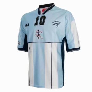 Maglia Argentina 2001 Diego Maradona Testimonial Retro