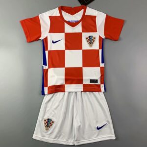 Croácia 2021 Home Kids Jersey e Shorts Kit