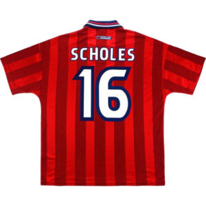 England 1998 Away Scholes Retro Jersey