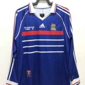 Camisola retrógrada de manga comprida para o Campeonato do Mundo de 1998 em França
