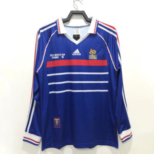 Camisola retrógrada de manga comprida para o Campeonato do Mundo de 1998 em França
