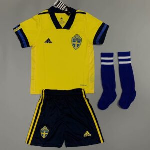 Suède 2021 Home Kids Kit maillot et short