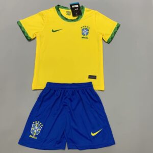 Maglia e pantaloncini Brasile 2021 Home Kids Kit