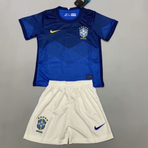 Maglia e pantaloncini Brasile 2021 Away Kids Kit