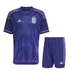 Argentine 2022 World Cup Away Adult Jersey and Shorts Kit