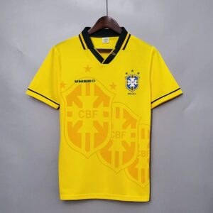 Brasilien 1994 Weltmeisterschaft Heim Retro Trikot