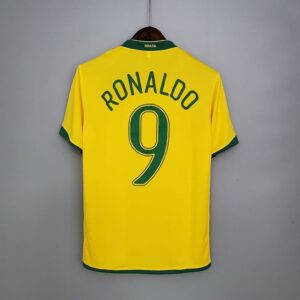 Brasilien 2006 Weltmeisterschaft Heim #9 Ronaldo Retro Trikot