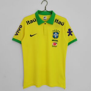 Polo Brésil 2022 Top jaune pour la saison