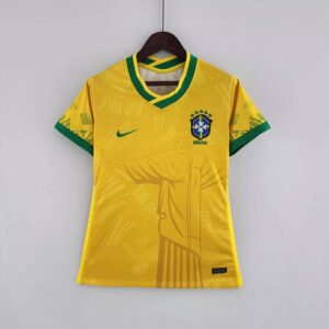 Camiseta especial de mujer de Brasil 2022 - Amarillo