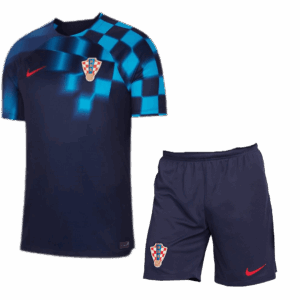 Kit de camisola e calções para adultos da Croácia para o Campeonato do Mundo de 2022