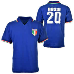Camiseta Italia 1982 Home Rossi #20 Retro