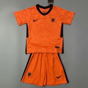 Netherlands 2021 Home Kids Kit maillot et short
