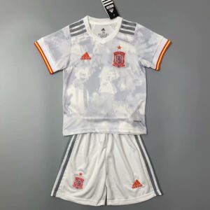 España 2021 Away Kids Jersey And Shorts Kit