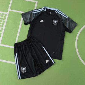 Maglia e pantaloncini Aston Villa 2025/26 Away Kids Kit