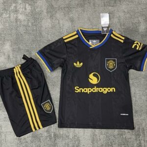 Manchester United 2025/26 Third Kids Jersey And Shorts Kit