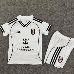 Fulham 2025/26 Home Kids Jersey And Shorts Kit