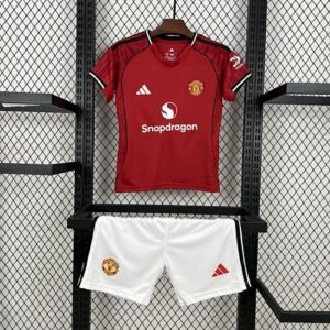 Maglia e pantaloncini Manchester United 2025/26 Home Adulto Kit